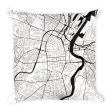 Belfast Map Pillow – Modern Map Art Hot on Sale