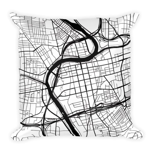 Dayton Map Pillow – Modern Map Art Discount