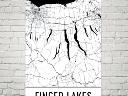 Finger Lakes NY Art and Maps For Discount