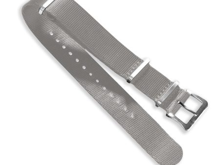 Nylon Watch Strap Grey 22 MM Fashion