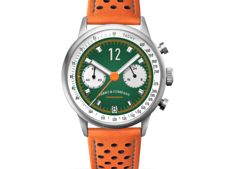 Race Master Chronograph GREEN   ORANGE STR Supply