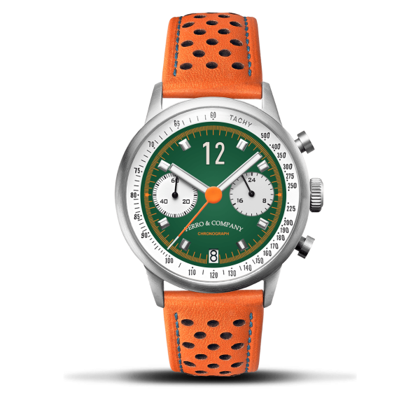 Race Master Chronograph GREEN   ORANGE STR Supply