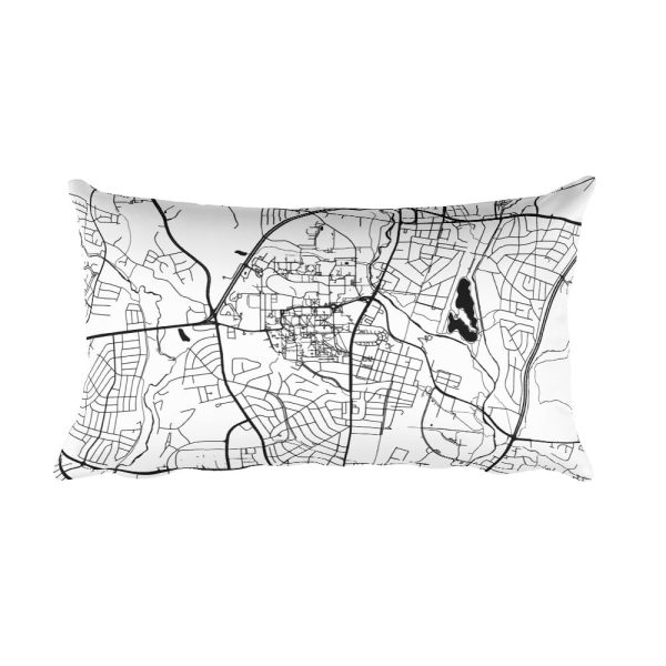 College Park Map Pillow – Modern Map Art Online Hot Sale