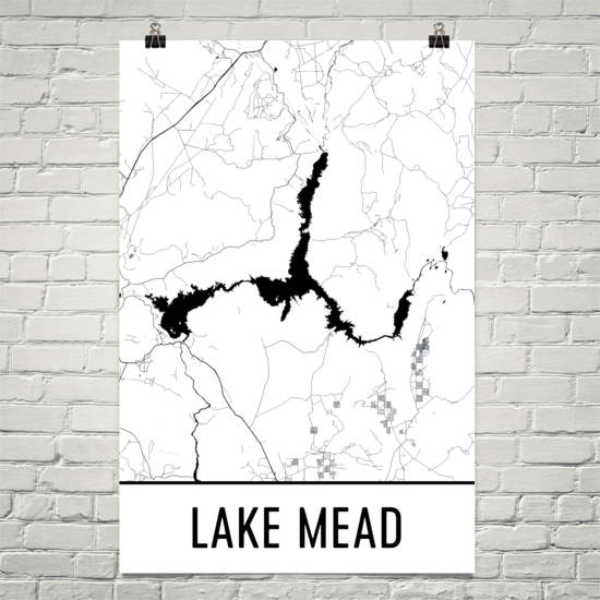 Lake Mead AZ Art and Maps Online Sale