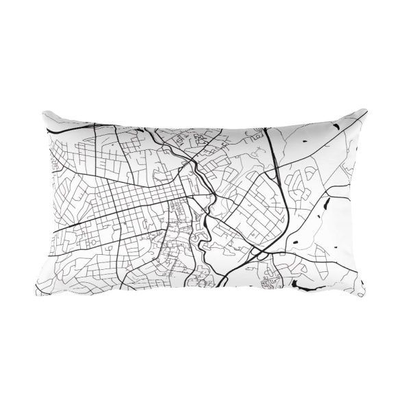 Athens (OH) Map Pillow – Modern Map Art For Sale