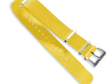 Nylon Watch Strap Yellow 22 MM Supply