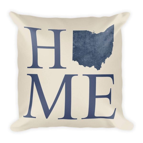 Ohio Map Pillow – Modern Map Art Hot on Sale