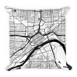 St. Paul Map Pillow – Modern Map Art on Sale