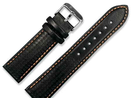 Racing Leather Straps Black 22 MM Online