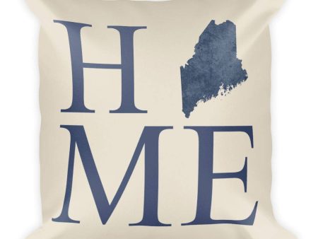 Maine Map Pillow – Modern Map Art Online now