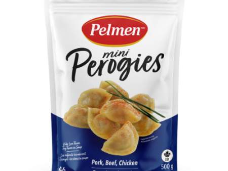 k. 02252 MINI PELMENI PORK, BEEF & CHICKEN PELMENI 500g 12cs on Sale