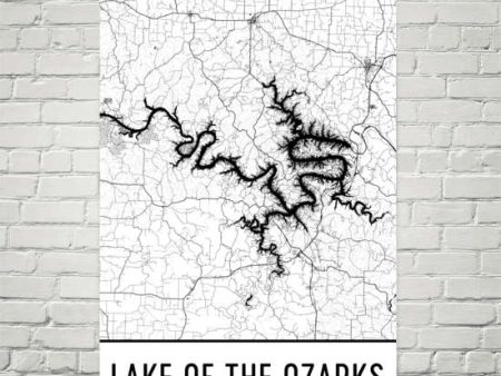 Lake of the Ozarks MO Art and Maps Online Sale