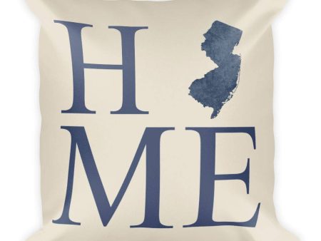 New Jersey Map Pillow – Modern Map Art on Sale