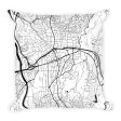 Asheville Map Pillow – Modern Map Art Online Sale