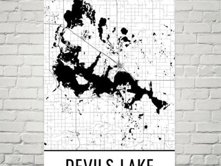 Devils Lake ND Art and Maps Online now