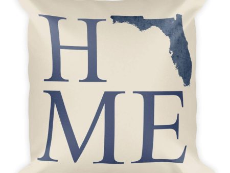 Florida Map Pillow – Modern Map Art Supply