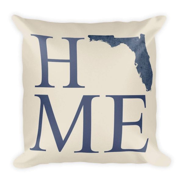 Florida Map Pillow – Modern Map Art Supply