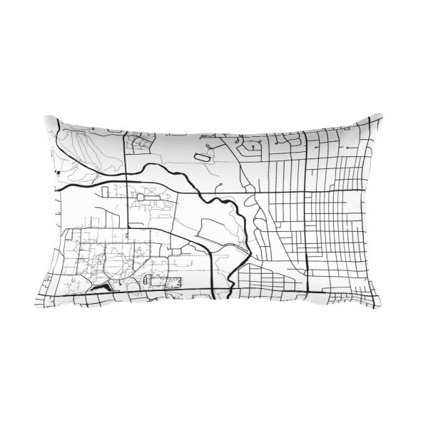 Ames Map Pillow – Modern Map Art For Cheap