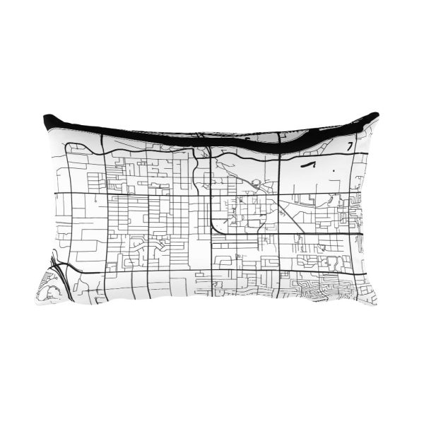 Tempe Map Pillow – Modern Map Art Cheap