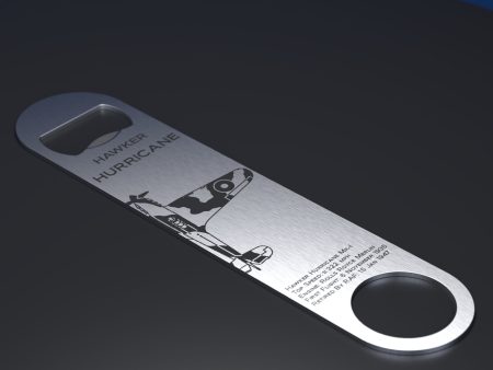 Hawker Hurricane Engraved Stainless Steel Bottle Opener Online Sale