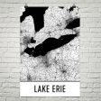 Lake Erie Art and Maps Hot on Sale