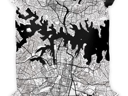 Sydney Map Pillow – Modern Map Art For Cheap