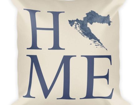 Croatia Map Pillow – Modern Map Art Fashion