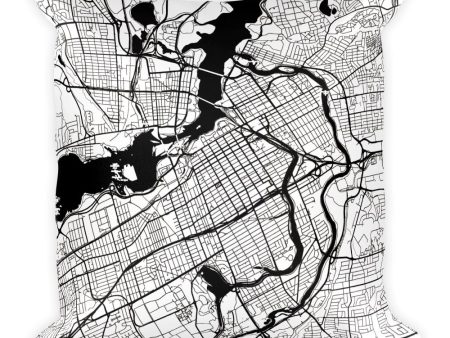 Ottawa Map Pillow – Modern Map Art For Cheap