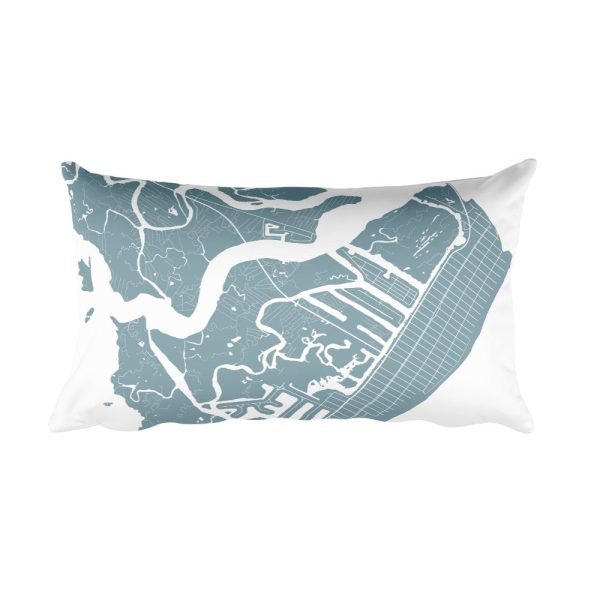 Avalon Map Pillow – Modern Map Art Hot on Sale