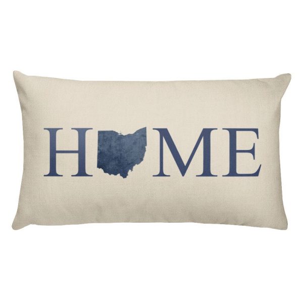 Ohio Map Pillow – Modern Map Art Hot on Sale