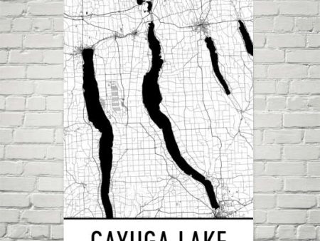 Cayuga Lake NY Art and Maps Online Hot Sale