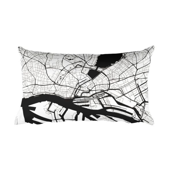 Hamburg Map Pillow – Modern Map Art Discount