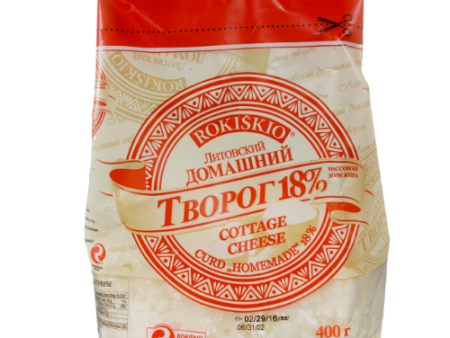 Rokiskio Homemade Curd  18% 10ps x 400g Cheap