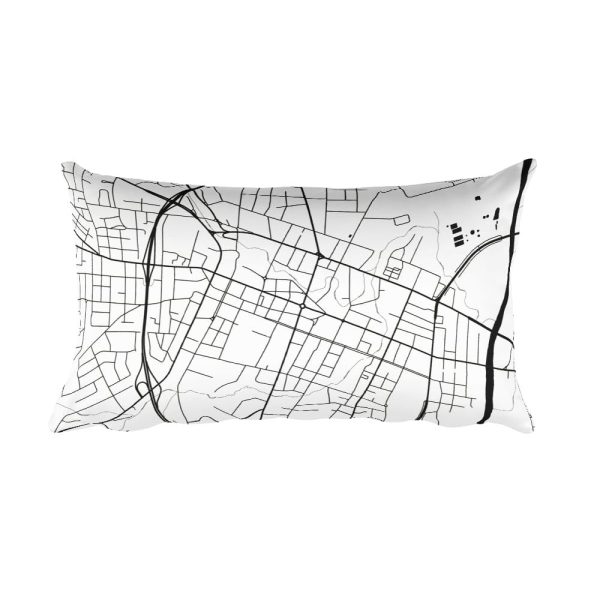 Fayetteville Map Pillow – Modern Map Art Fashion