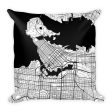 Vancouver Map Pillow – Modern Map Art Supply