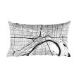 St. Paul Map Pillow – Modern Map Art on Sale