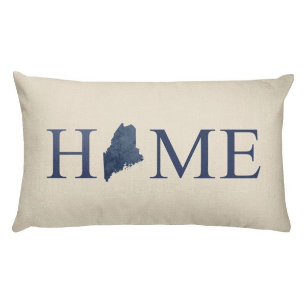 Maine Map Pillow – Modern Map Art Online now