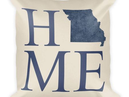 Missouri Map Pillow – Modern Map Art on Sale