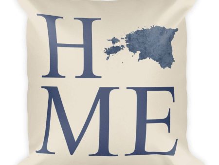 Estonia Map Pillow – Modern Map Art Fashion