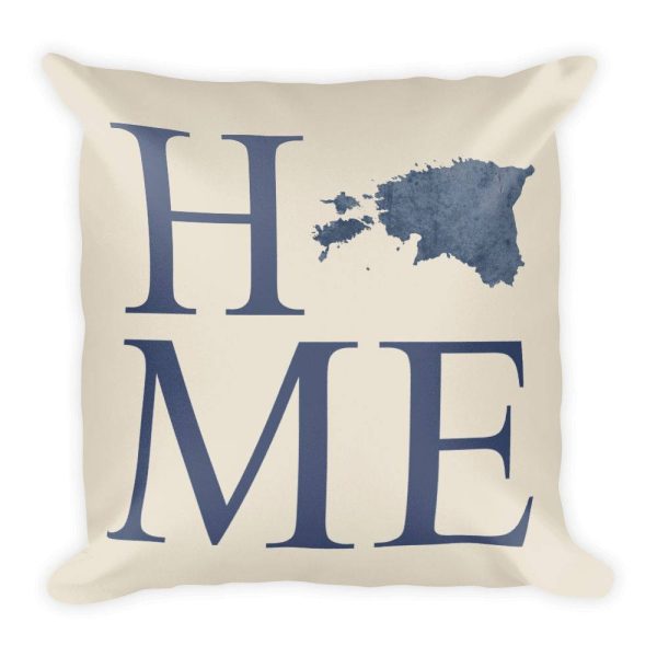 Estonia Map Pillow – Modern Map Art Fashion