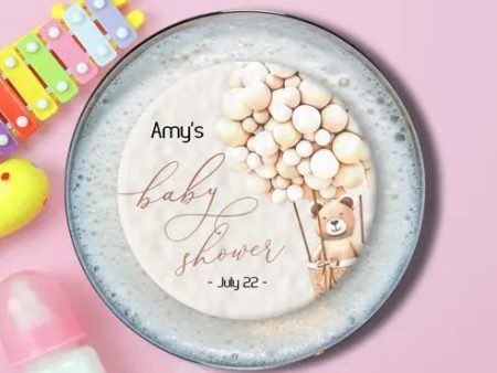 Personalised Baby Shower Topper | Cute Bear Online now