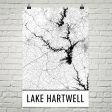 Lake Hartwell GA Art and Maps Fashion