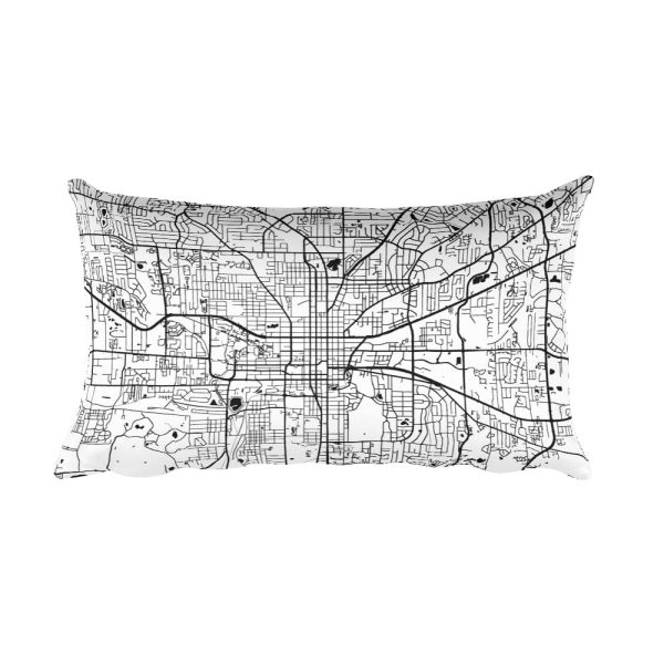 Tallahassee Map Pillow – Modern Map Art Online Hot Sale