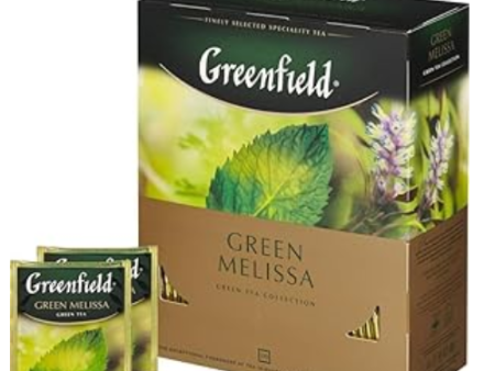 Greenfield Green Melissa 100 tea bags 150g 9pcs For Discount