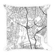 Addis Ababa Map Pillow – Modern Map Art For Sale