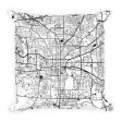 Tallahassee Map Pillow – Modern Map Art Online Hot Sale