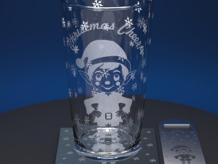 Elf Engraved Pint Glass Online