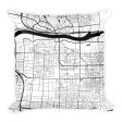 Tempe Map Pillow – Modern Map Art Cheap