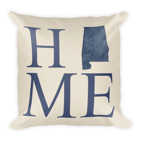 Alabama Map Pillow – Modern Map Art Online