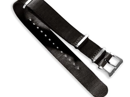 Nylon Watch Strap Black 22 MM Discount